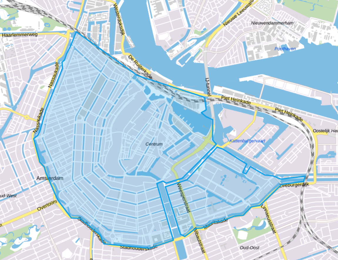 Uitstootvrije zone in Amsterdam