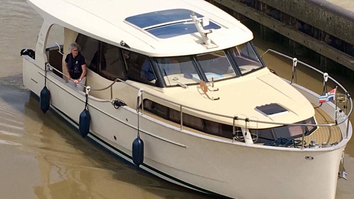 (Tasman Graanroute) De Greenline vn Leonard Teerling vanaf de Dollard de sluis Nieuwe Statenzijl in