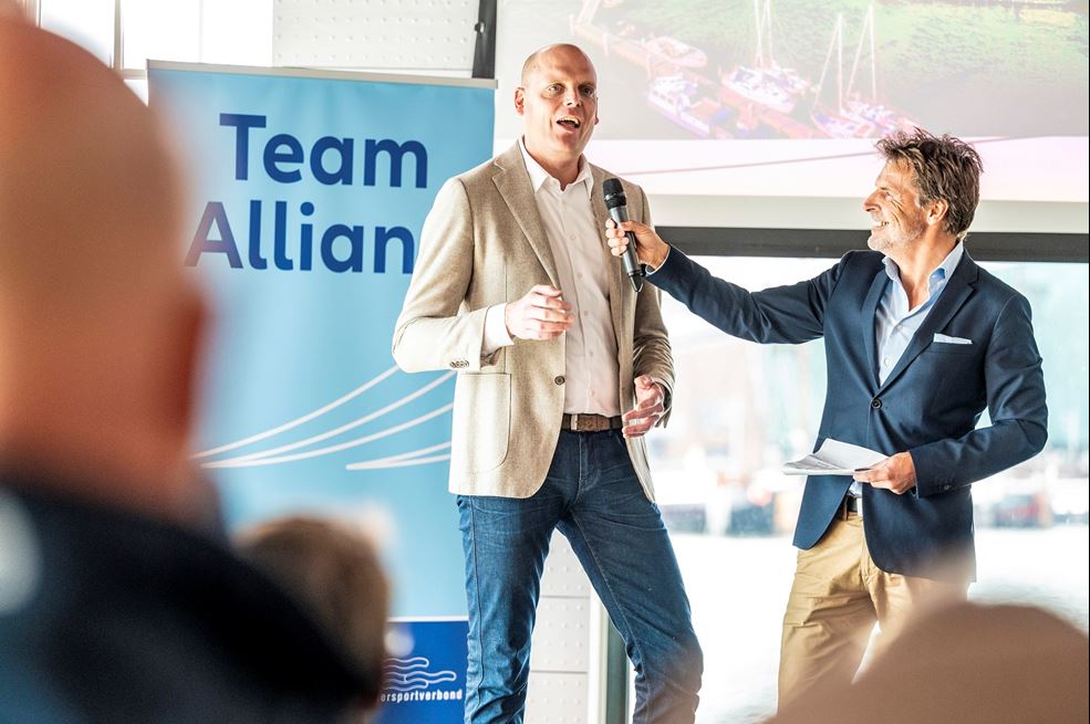 Arno van Gerven aan het woord tijdens de opening van de Dutch water Week