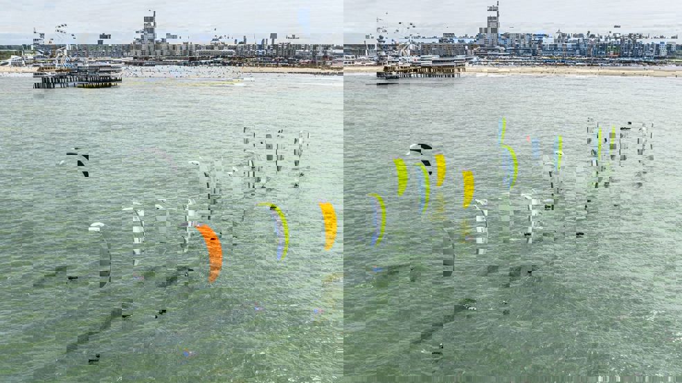 Strijdtoneel voor de kust van Den Haag (foto archief World Sailing)