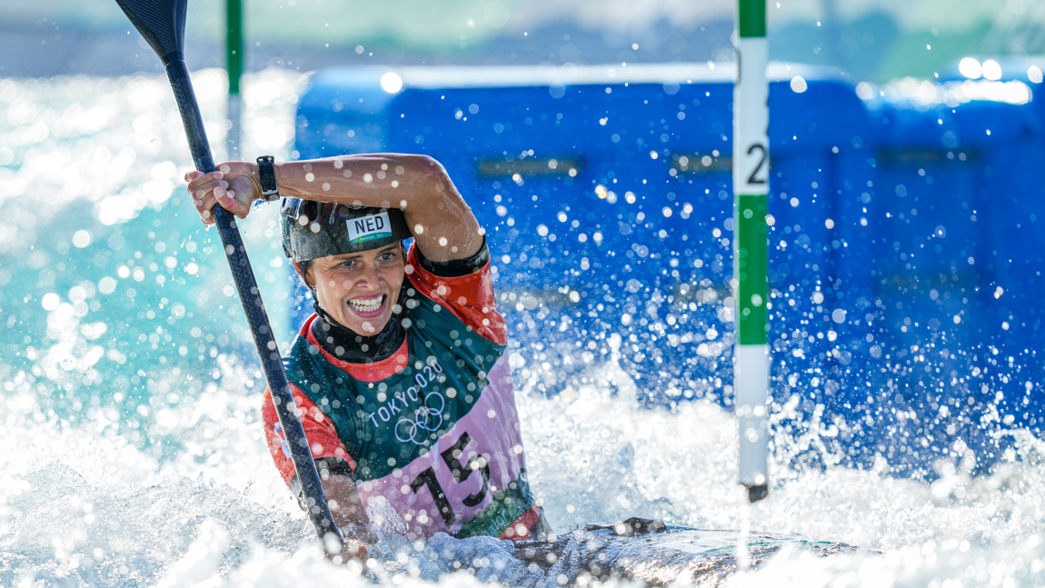 Martina Wegman op de Olympische Spelen in Tokio.